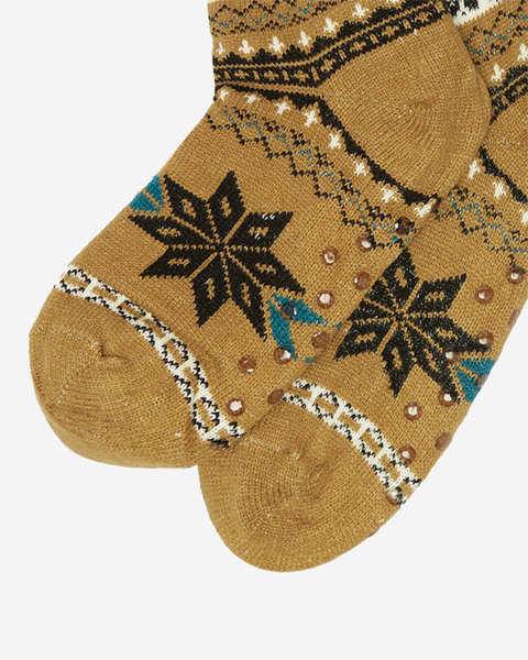 Chaussettes de Noël camel pour hommes- Sous-vêtements