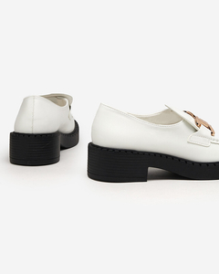 Chaussures blanches en cuir écologique pour femmes Cammi - Footwear