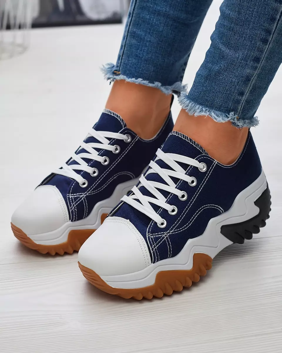 Chaussures de sport à plateforme bleu marine pour femme Nacarry - Footwear