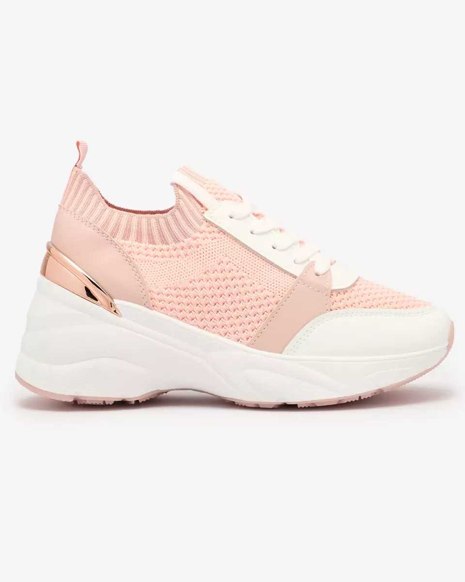 Chaussures de sport à talon pour femmes, roses Ezetta- Footwear