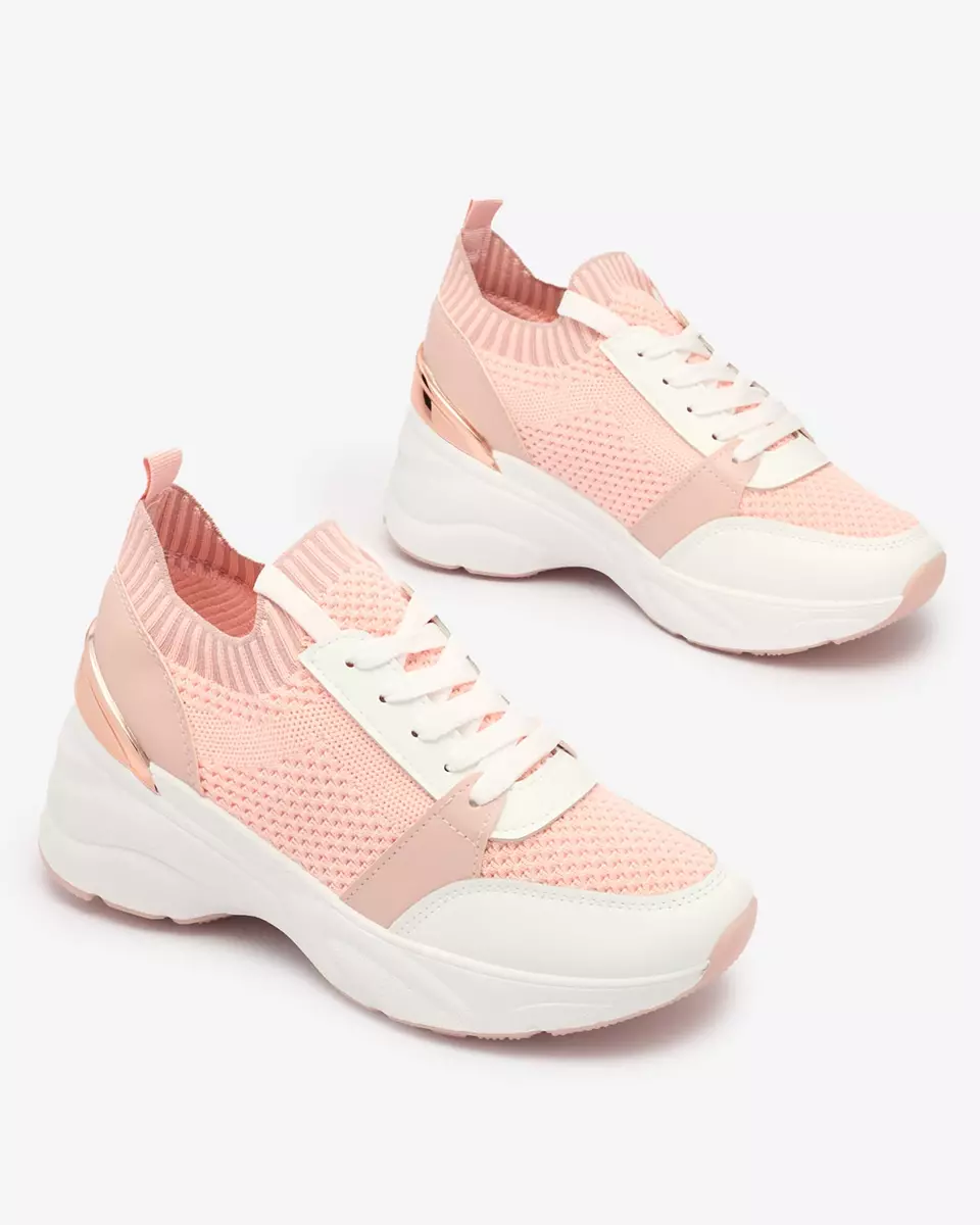 Chaussures de sport à talon pour femmes, roses Ezetta- Footwear