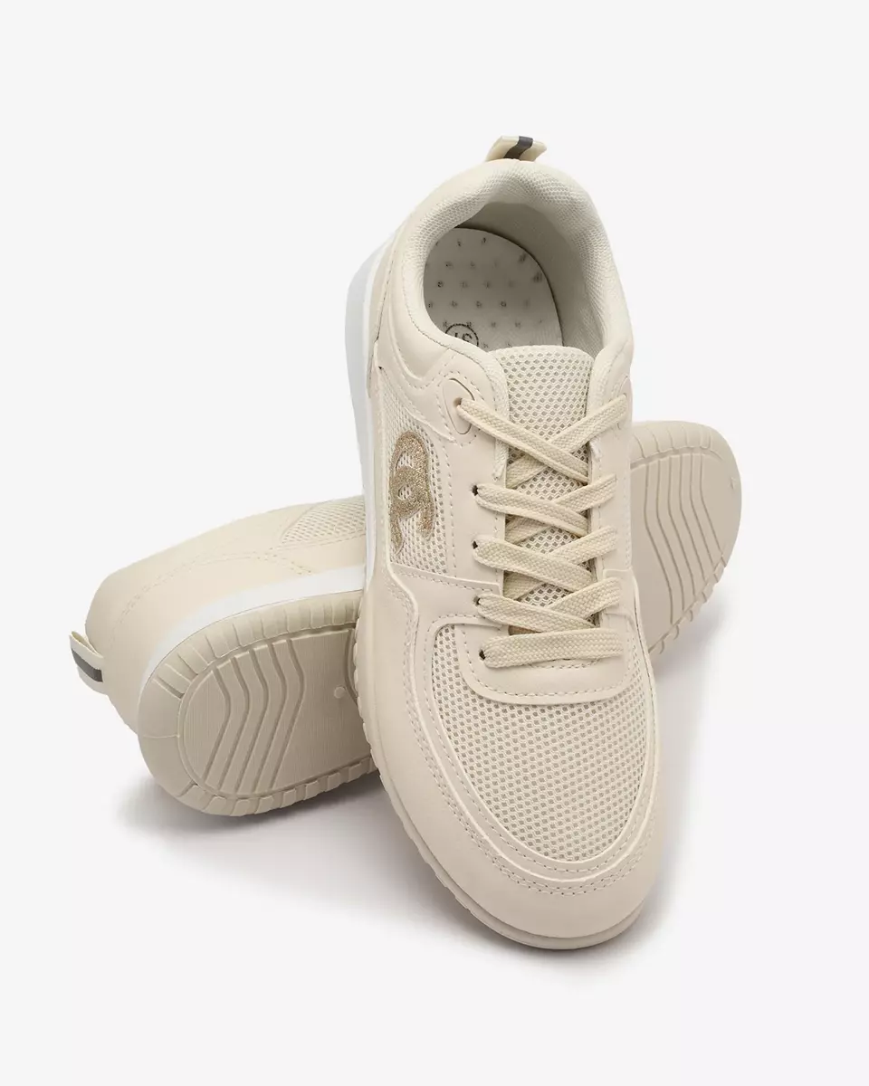 Chaussures de sport beige pour femmes Bofiale- Footwear