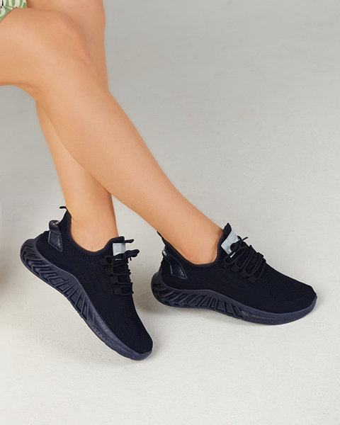 Chaussures de sport femme, tissu, bleu marine Ltoti- Shoes