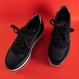 Chaussures de sport noires pour femmes sur la plateforme Armonie - Footwear