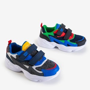 Chaussures de sport pour enfants gris foncé avec inserts colorés Jello - Footwear