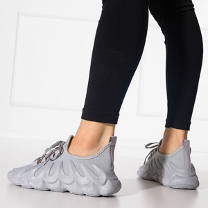 Chaussures de sport pour femme grises avec une semelle Octapiso unique - Footwear