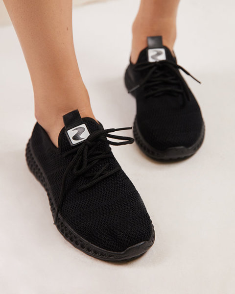 Chaussures de sport pour femmes en noir Nemas- Footwear