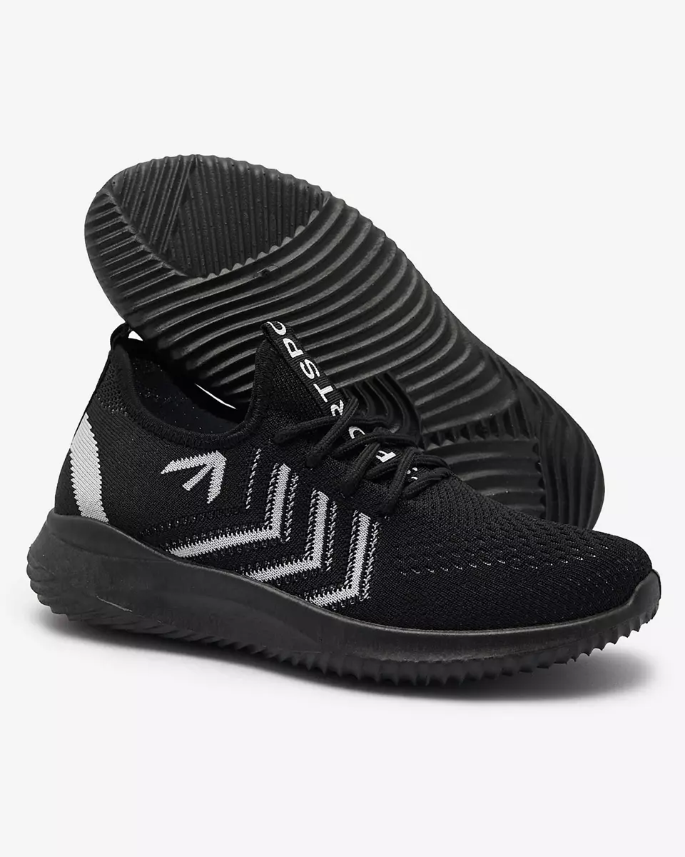 Chaussures de sport pour femmes en tissu de couleur noire Leridis - Footwear