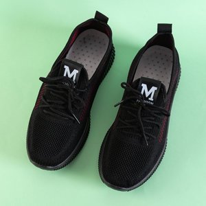 Chaussures de sport pour femmes noires et rouges Mihr - Footwear
