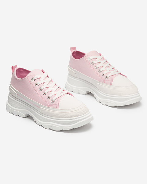 Chaussures de sport pour femmes roses, type Ollda, Chaussures