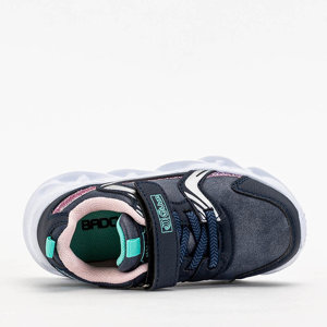 Chaussures de sport pour filles bleu marine et rose Bomiksu - Footwear