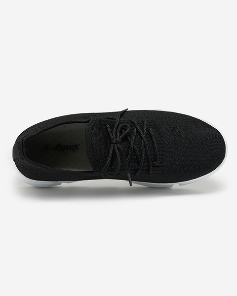 Chaussures de sport textile noires pour homme Apoko- Footwear