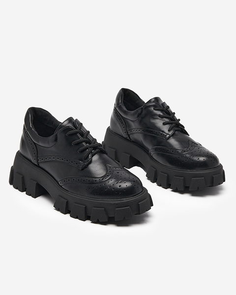 Chaussures pour femmes noires avec un accent ajouré Uneri - Footwear