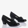 Escarpins noirs pour femmes sur un montant bas Saloma - Chaussures 1