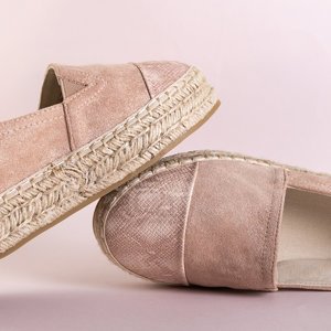 Espadrilles rose pâle pour femmes à décor Tinika - Footwear