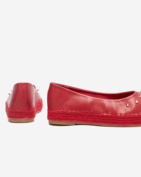 Espadrilles rouges pour femmes avec jets Edmaria - Footwear