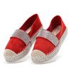 Espadrilles rouges sur la plate-forme Fiorda - Chaussures