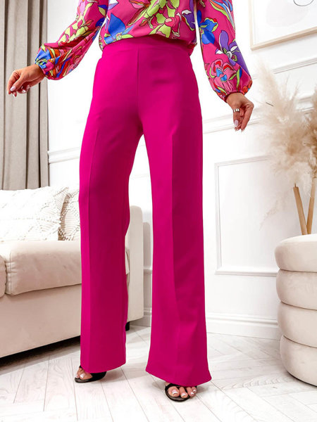 Fuchsia pantalon à jambes larges pour femmes - Vêtements