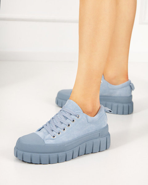 Maomis Blue Baskets hautes pour femmes - Chaussures