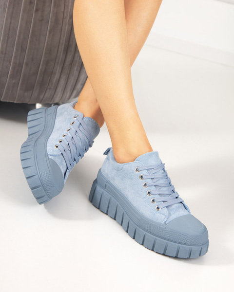 Maomis Blue Baskets hautes pour femmes - Chaussures