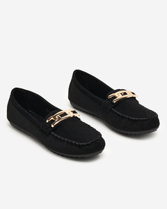 Mocassins noirs en éco-daim Viatu - Footwear