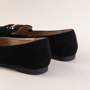 Mocassins noirs pour femmes à franges Moris - Footwear