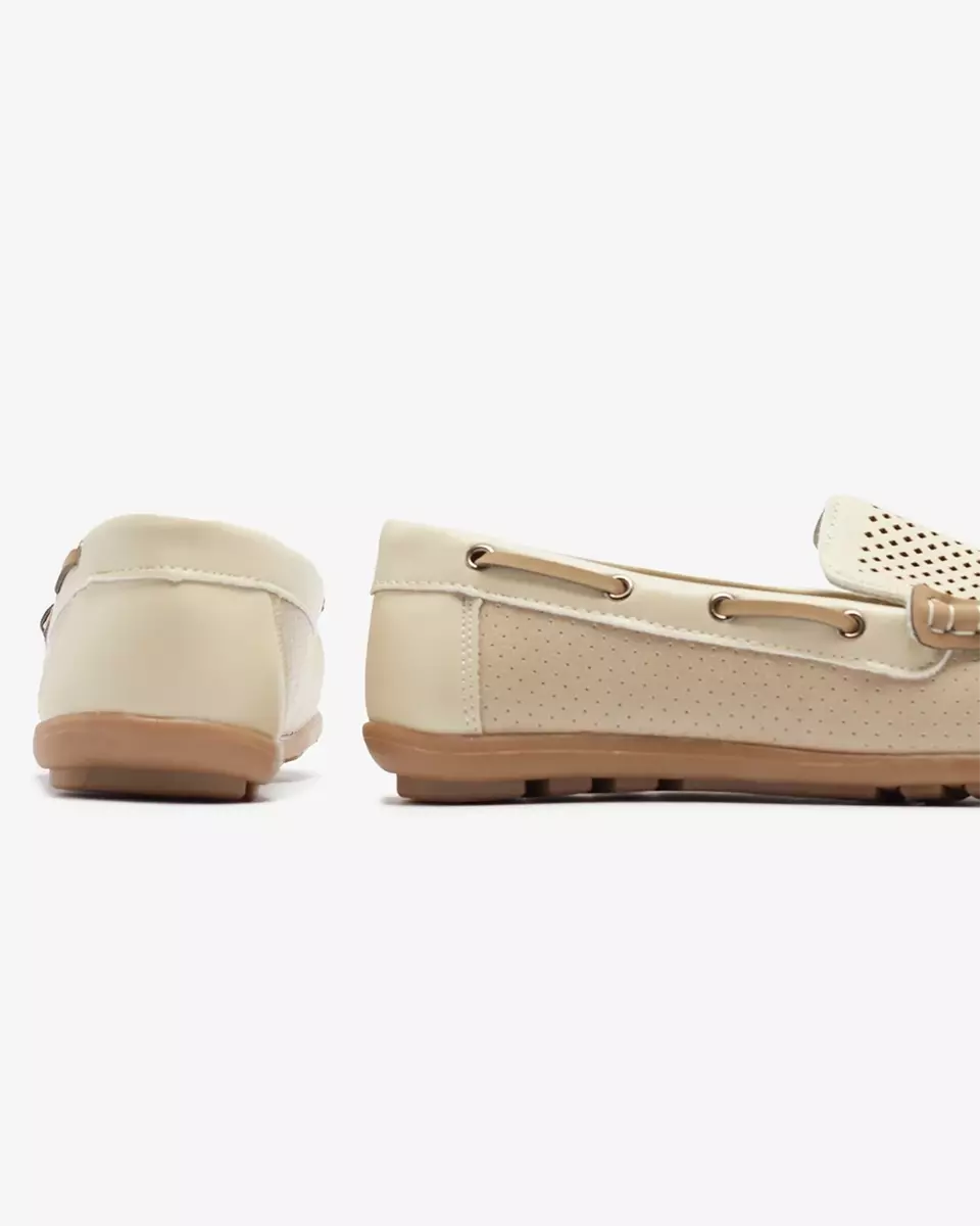 Mocassins pour enfants ajourés beige Nedda - Footwear