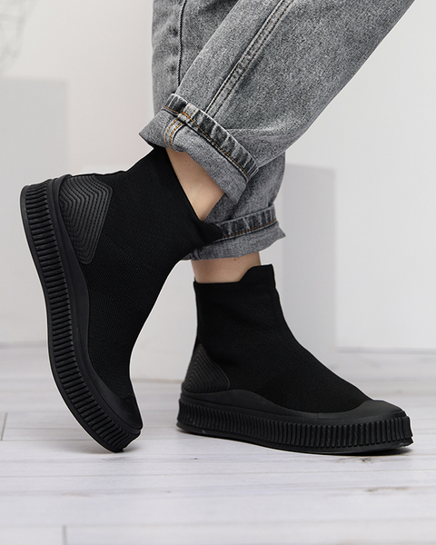 Noir Baskets Bejoko pour femme - Chaussures