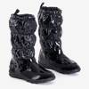 Noir Bottes de neige laquées pour femmes Mokawe - Footwear