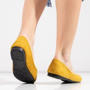 OUTLET Ballerines femme moutarde Lanvies - Footwear