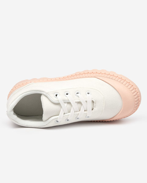 OUTLET Baskets blanches pour femme avec semelle Comp rose - Footwear