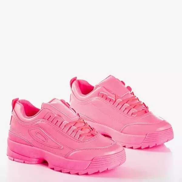 OUTLET Baskets femme rose fluo That's It - Chaussures
