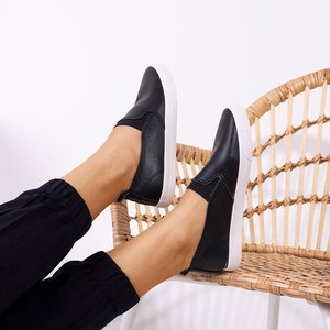 OUTLET Baskets slip femme noires - sur Bonbqu - Footwear