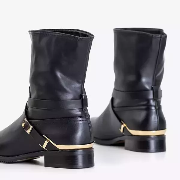 OUTLET Bottines slip-on femme noires Fonti - Chaussures