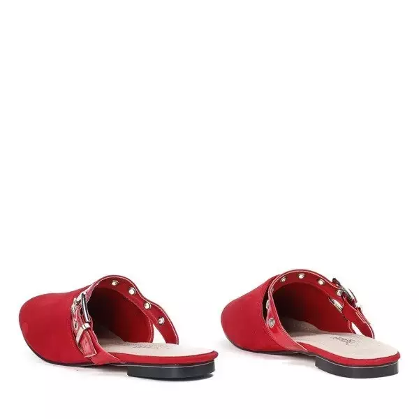 OUTLET Chaussons rouges à boucle Tahiti - Chaussures