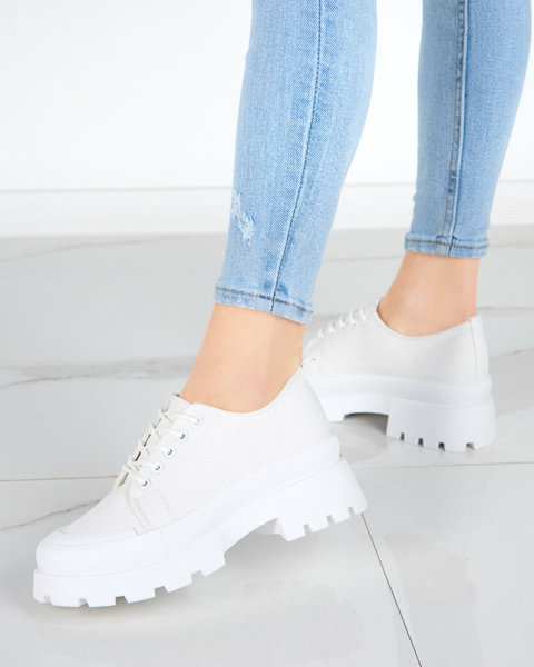 OUTLET Chaussures à lacets blanches pour femme Rozia - Footwear