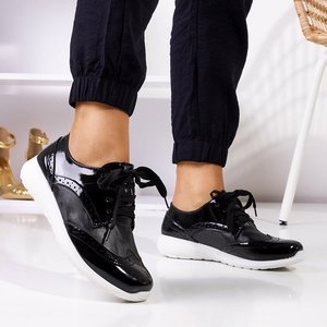 OUTLET Chaussures de sport laquées noires pour femmes de Ludgarda - Footwear
