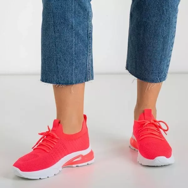 OUTLET Chaussures de sport pour femmes rose fluo Brighton - Footwear