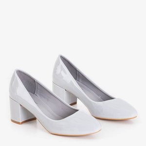 OUTLET Escarpins laqués gris pour femmes sur le poteau Sofronia - Footwear