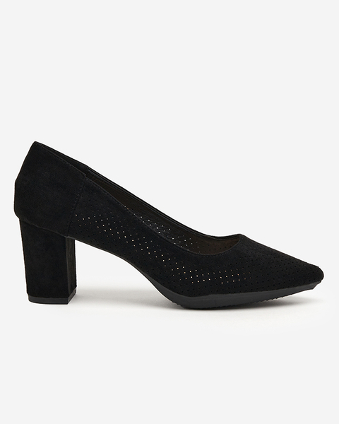 OUTLET Escarpins noirs ajourés pour femme sur le poteau Kalirso - Footwear