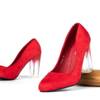 OUTLET Escarpins rouges sur poteau transparent Lorna - Chaussures
