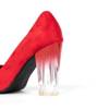 OUTLET Escarpins rouges sur poteau transparent Lorna - Chaussures