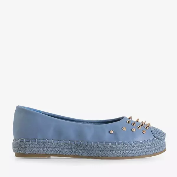 OUTLET Espadrilles pour femmes bleues à jets Edmaria - Chaussures