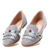 OUTLET Mocassins gris à décor Karmanellia - Chaussures