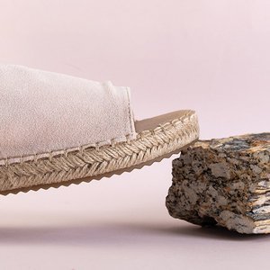 OUTLET Pantoufles Lamiya beiges pour femmes - Footwear