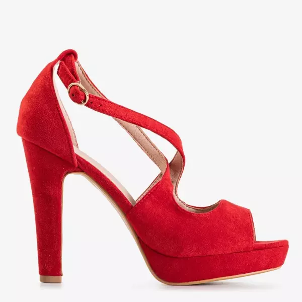 OUTLET Sandales à talons hauts rouges Nerona - Chaussures