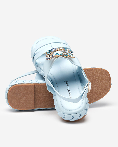 OUTLET Sandales bleues pour femme avec boucle décorative Govy-Footwear