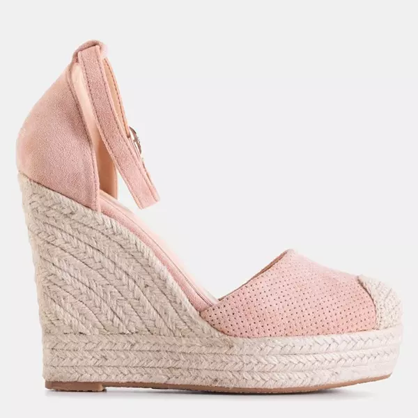 OUTLET Sandales compensées Meylasi rose pour femme - Footwear