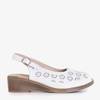 OUTLET Sandales compensées femme blanches Kelpia - Chaussures