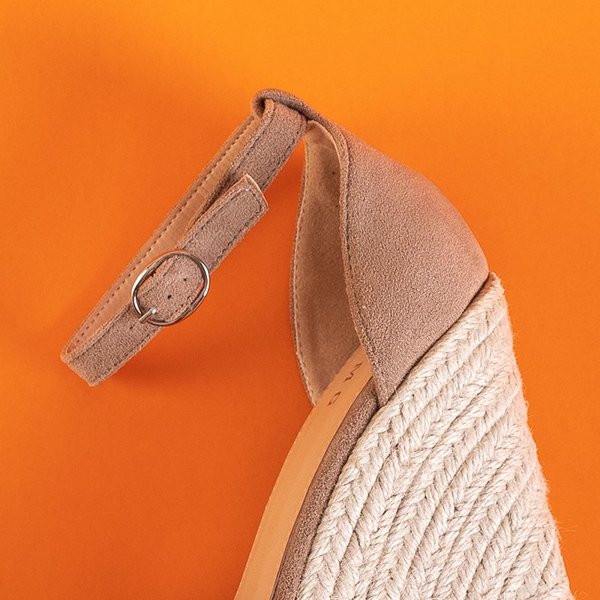 OUTLET Sandales compensées marron pour femme Meylasi- Footwear
